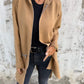 Round Neck Zipper Long Sleeve Casual Jacket