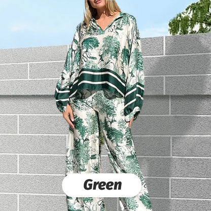 🌸Up to 40% OFF🔥🌿The printed, loose-fitting suit for women in plus sizes💋.