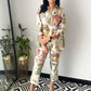 🌹2025 New Year Sales - 59% OFF🌸Casual Floral Print Two-Piece Set 💕