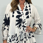 V-Neck Floral Flared Sleeve Ruffle Hem Top💖Summer sale-49% OFF