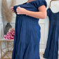 Women's Off-Shoulder Pleated Button-Down Dress