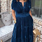 💃Fewelen maxi-jurk met laagjes voor dames - Vroege kerstuitverkoop 49% KORTING (gratis verzending)