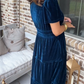 💃Fewelen maxi-jurk met laagjes voor dames - Vroege kerstuitverkoop 49% KORTING (gratis verzending)