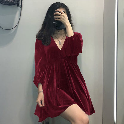 HOT SALE 49% OFF - Portia Velvet Mini Dress