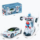 NEW YEAR Sale 49% OFF🔥Electric Universal Deformation Police Toy Car