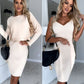 🔥HOT SALE🔥✨🥻Knit Pullover Sweater and Cami Dress Set(47%OFF)