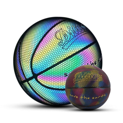 Holographic Reflective Glowing Basketball🏀/Soccer⚽/Football (Rubgy)🏈/Volleyball🏐/Baseball⚾