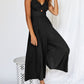 V Neck Cutout High-Waist Jumpsuits