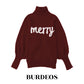 🎄🎅The best Christmas gift -merry turtleneck sweater