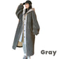 2-Layered Faux Lambswool Hooded Coat Jacket